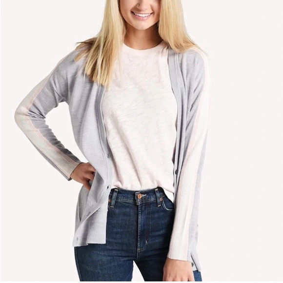 ATM Schoolboy Wool Cardigan Sweater Gray - Picture 2 of 15